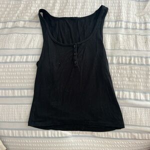 Black Skims Henley tank top!